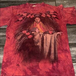 vintage the mountain American Indian Navajo medium short tie day